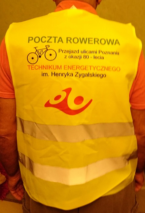 Kamizelka rowerzysty - tył
