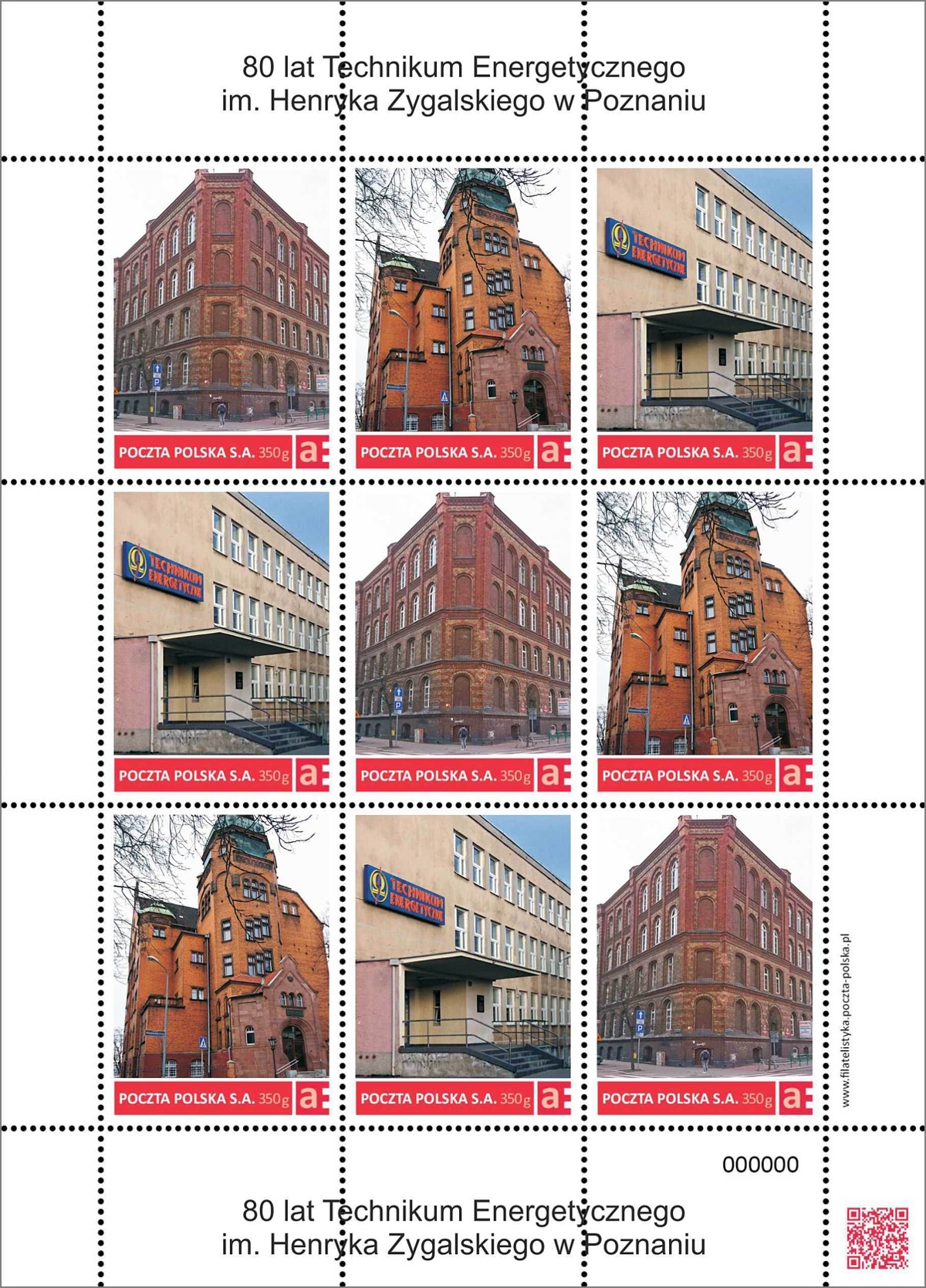 Arkusik znaczków spersonalizowanych