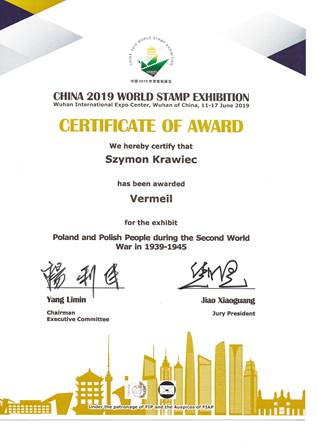 Dyplom ŚWF China 2019