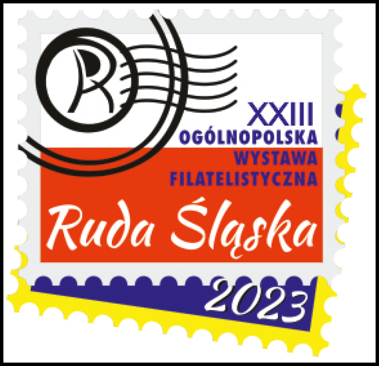 Logo: XXIII Ogólnopolska Wystawa Filatelistyczna Ruda Śląska 2023