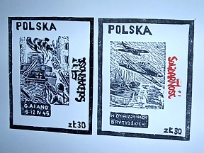 Pokaz znaczków tzw. Poczty Solidarności
