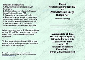70-lecie Okręgu Koszalińskiego PZF