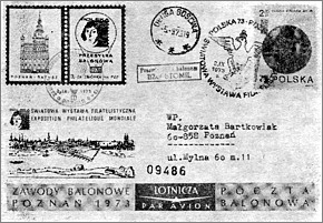 Kartka poczty balonowej